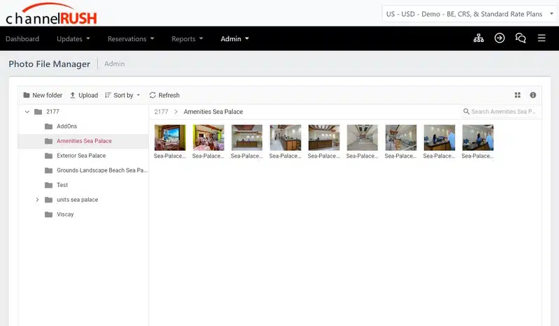 ChannelRUSH-CMS-Dashboard zeigt Multi-Property-Content-Distribution